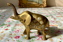 Load image into Gallery viewer, Brass & Mother Of Pearl Elephant Paper Weights - Freckles & Feelings