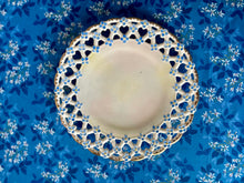 Load image into Gallery viewer, Hand-Painted Latticed Flowering Bluet Plate - Freckles &amp; Feelings
