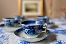 Load image into Gallery viewer, Blue Canton Teacup &amp; Saucer Sets - Freckles &amp; Feelings
