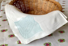 Load image into Gallery viewer, Madeira Blue Embroidered Napkins - Freckles &amp; Feelings
