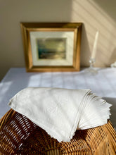 Load image into Gallery viewer, Rice Linen Napkins with Floral Embroidery - Freckles &amp; Feelings
