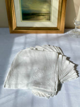 Load image into Gallery viewer, Rice Linen Napkins with Floral Embroidery - Freckles &amp; Feelings

